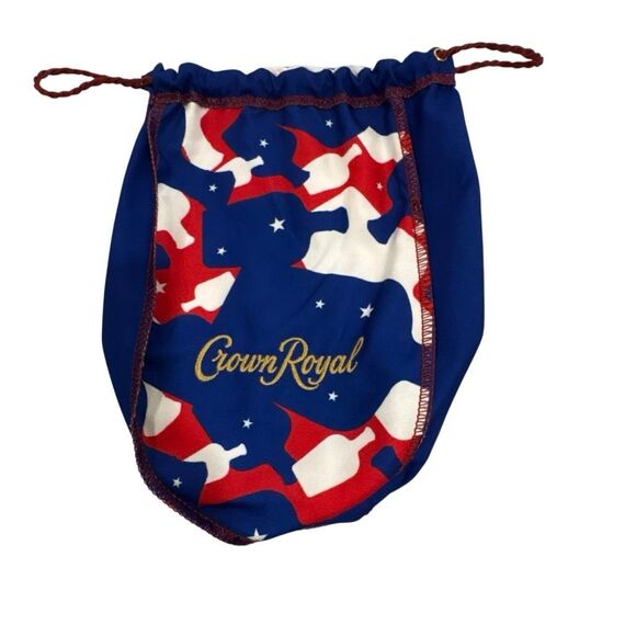 Crown Royal Limited Edition Patriotic USA America Camouflage Drawstring Bag - Picture 1 of 3
